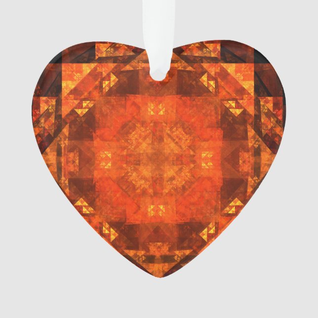 Blessing Fire Mandala Abstract Art Design Ornament (Front)