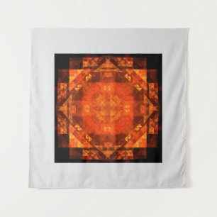 Blessing Fire Mandala Abstract Art Design Tapestry