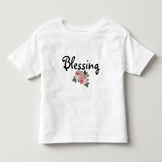 Blessing Floral Ruffled T-Shirt (Front)