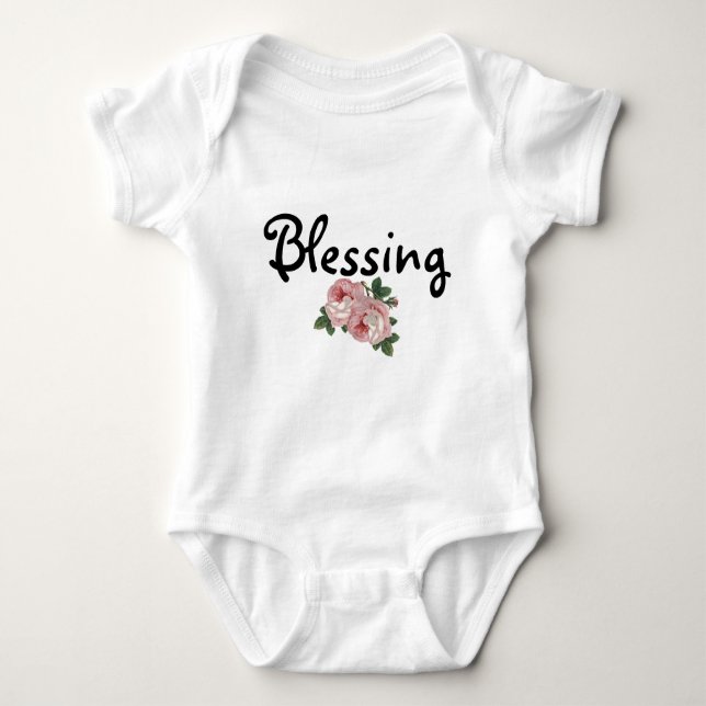 Blessing Floral Tutu Bodysuit (Front)