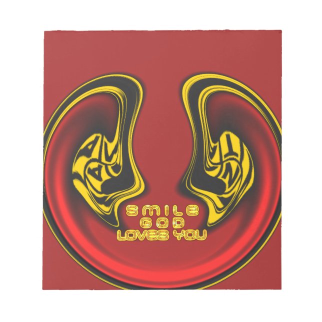 Blessing from Above: God's Love Spiritual Greeting Notepad (Front)