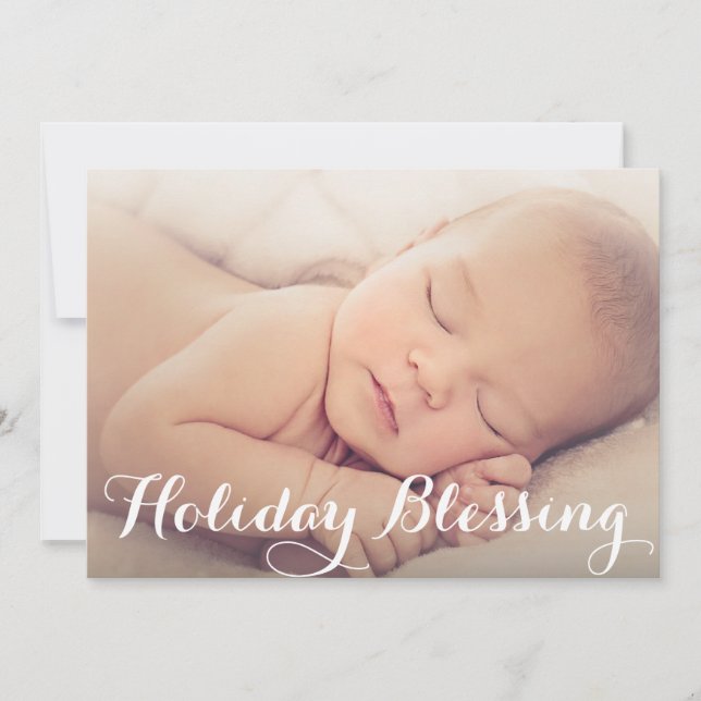 Blessing | Holiday Birth Announcement (Front)