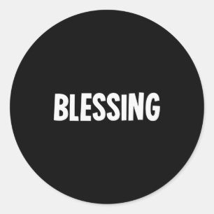 Blessing In Disguise Funny Halloween Costume Idea Classic Round Sticker