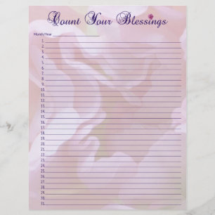Blessing List Letterhead