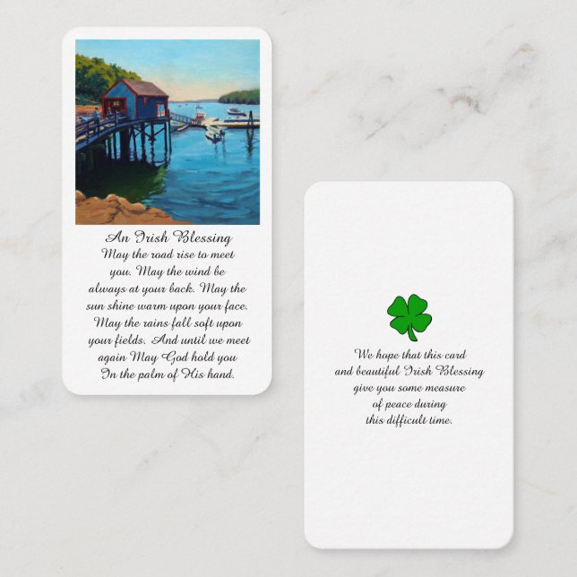 Blessing Memorial Prayer Card (Front/Back)