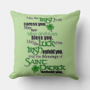 Blessing Of Saint Patrick Cushion