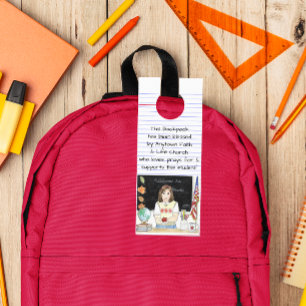 Blessing of the Backpacks Apple for the Teacher Door Hanger