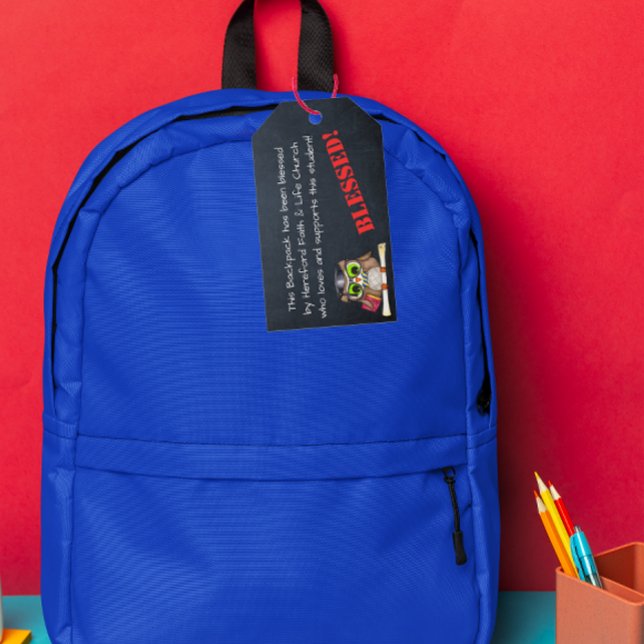 Blessing of the Backpacks Church Prayer Tag (Creator Uploaded)