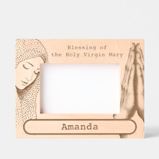 Blessing of the Holy Virgin Mary Etched Frames