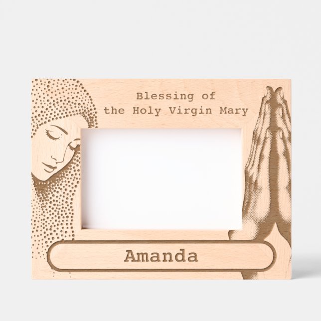Blessing of the Holy Virgin Mary Etched Frames (Front)