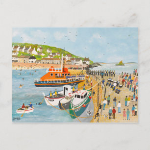Blessing of the Lifeboat at Mousehole Postcard