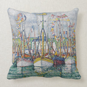 Blessing of the Tuna Fleet at Groix, 1923 Cushion