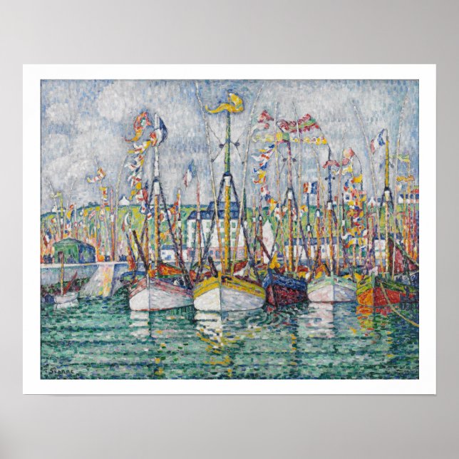 Blessing of the Tuna Fleet at Groix, 1923 Poster (Front)