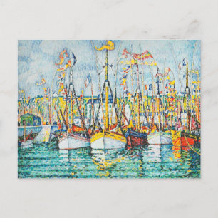 Blessing of The Tuna Fleet at Groix by Paul Signac Postcard