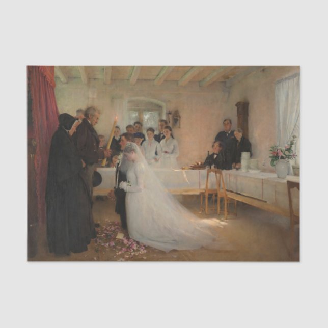 Blessing of the Young Couple Before Marriage Tissue Paper (Front)