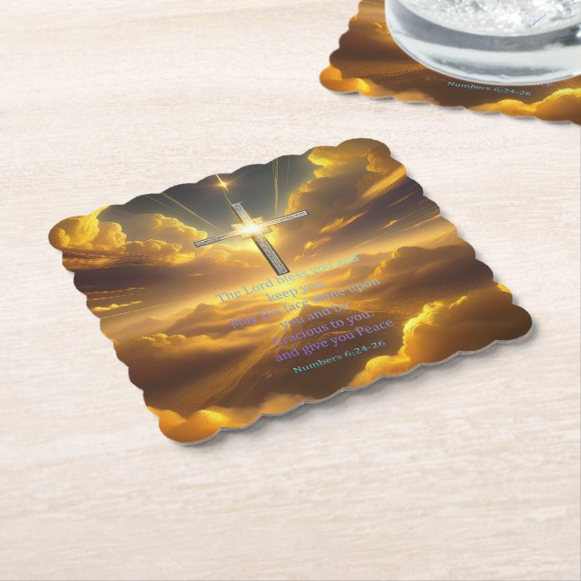 Blessing Paper Coaster (Angled)