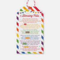 Blessing pills Poem Gift Tag