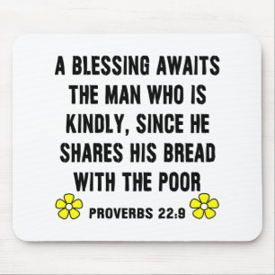 Blessing Proverbs 22:9 Mouse Pad