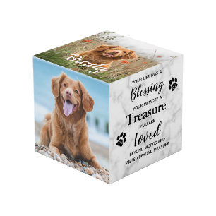 Blessing Treasure Sympathy Pet Memorial Photo Cube