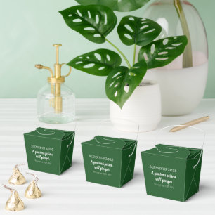 Blessings 2026 Prosperity Bible Verse Dark Green Favour Box