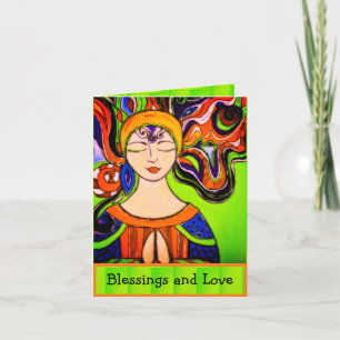 Blessings and Love Peace Namaste' Thank You Card