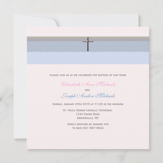 Blessings Collection Baptism Invitation (Front)