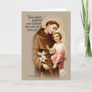 Blessings Feast of St. Anthony Card
