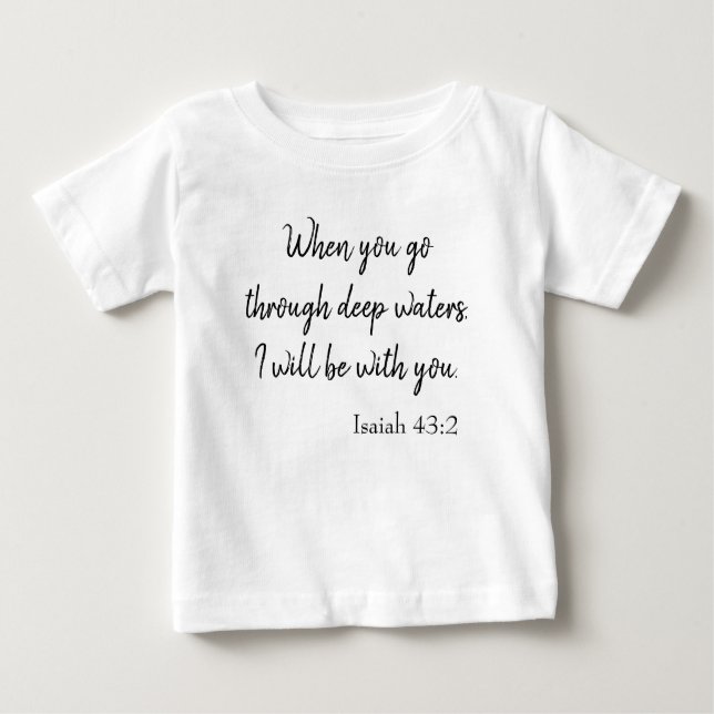 Blessings for Baby Faith Scripture Baby T-Shirt (Front)