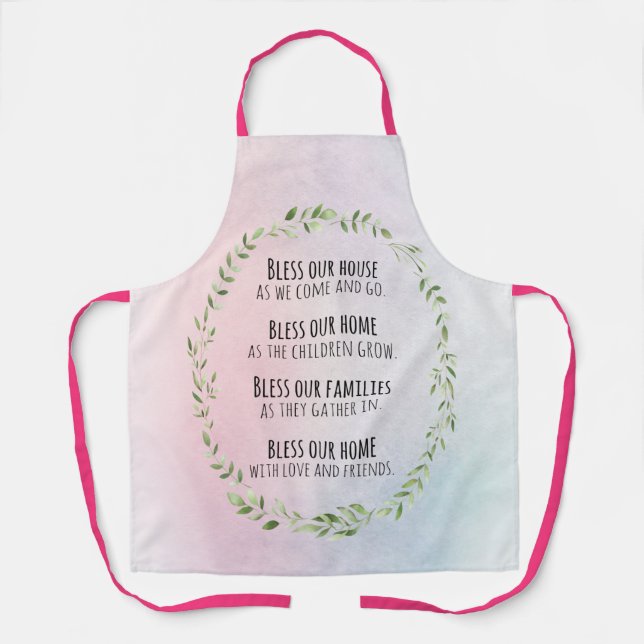 Blessings for your home and family apron (Front)