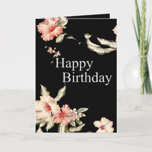 Blessings Hibiscus Birthday Card
