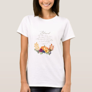Blessings in abundance fall pumpkins and mums T-Shirt