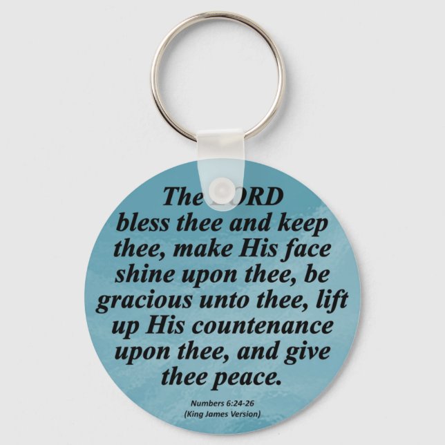 Blessings Numbers 6-24 Condensed Key Ring (Front)
