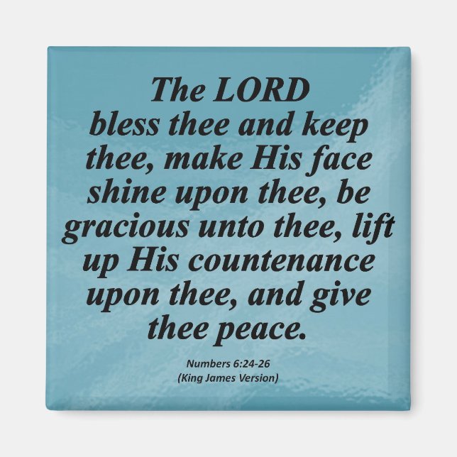 Blessings Numbers 6-24 Condensed Magnet (Front)