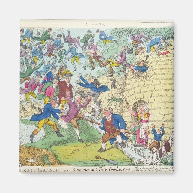 Blessings of Britain - or Swarm of Tax Magnet (Front)