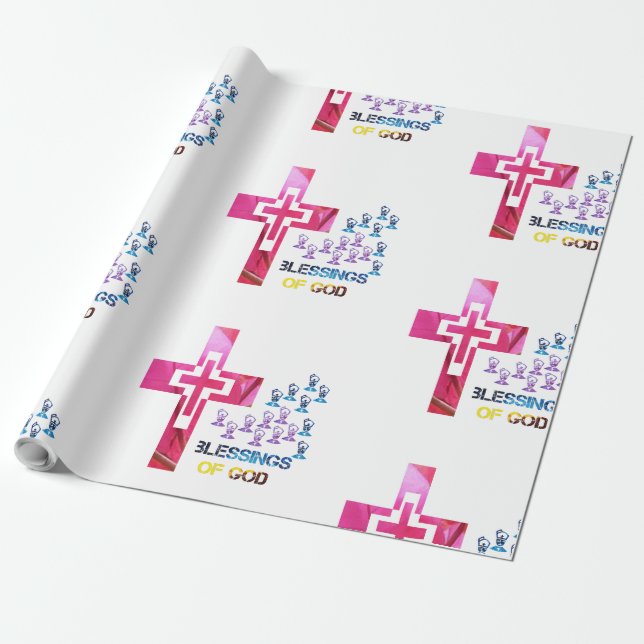 blessings of God Wrapping Paper (Unrolled)