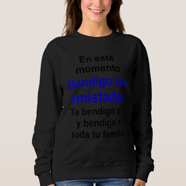 Blessings of Jesus Multilingual Series (Spanish Ve Sweatshirt (Front)