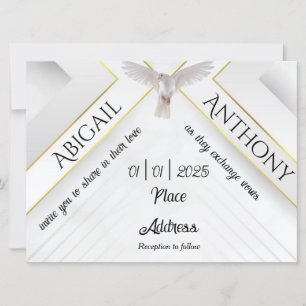 Blessings of the Holy Spirit Wedding Invitation 