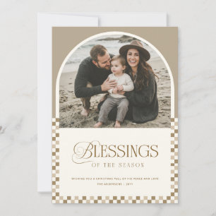 Blessings of the Season Photo Religious Christmas Holiday Card