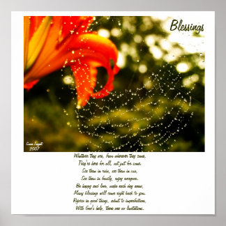 Blessings Poem Poster