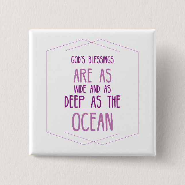 Blessings Square Button (Front)