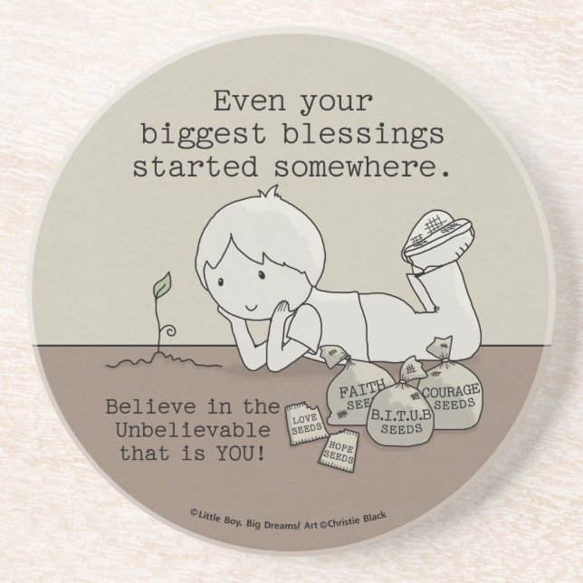 Blessings Started Somewhere Coaster (Front)