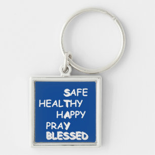 Blessings Stay Blessed Button Key Ring