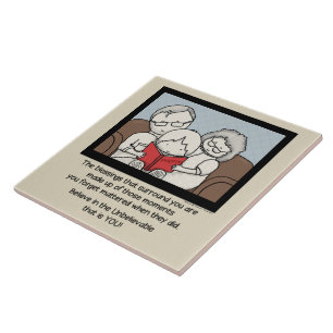 Blessings Surround You Ceramic Tile