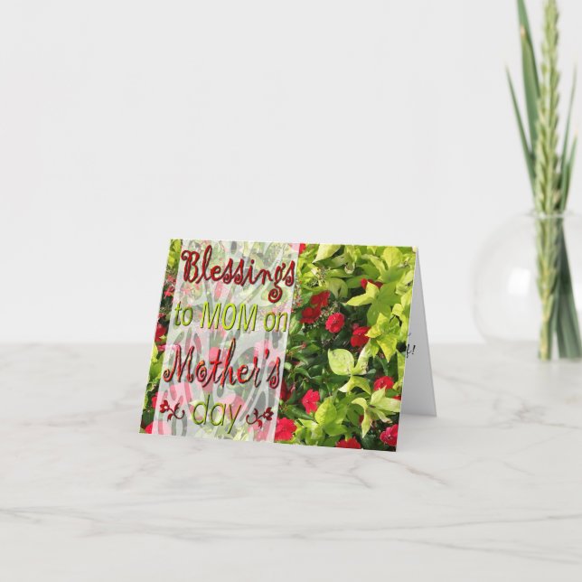 Blessings to Mum on Mother's Day Card (Front)