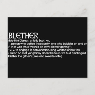 Blether Postcard