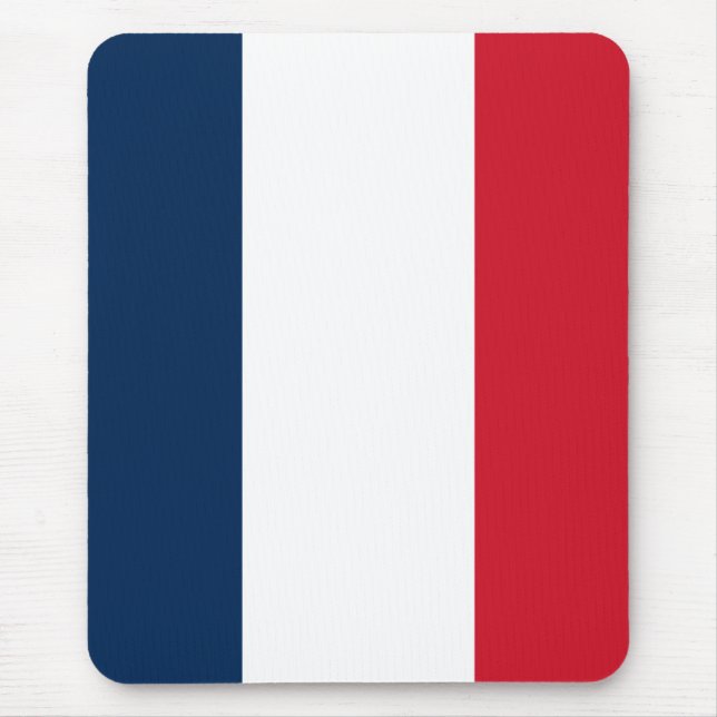 Bleu, Blanc, Rouge : L'Art de la France Mouse Pad (Front)