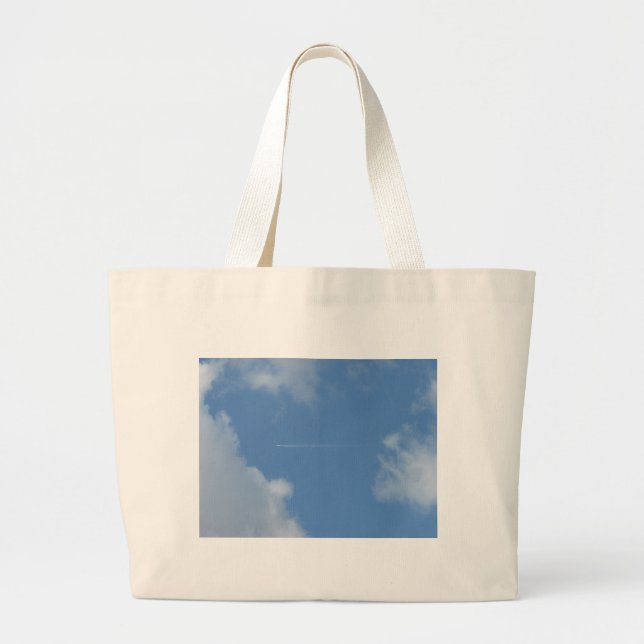 Bleu ciel large tote bag (Front)