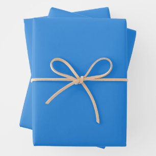 Bleu De France - Elegant, Classic Solid Colour Wrapping Paper Sheet