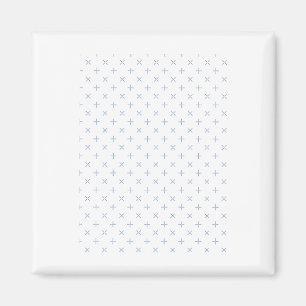 Bleu De France Solid Colour Bleu Abstracts Sticker Magnet