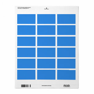 Bleu de France (solid colour) Label